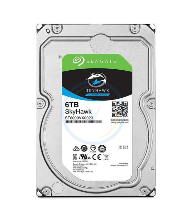 Ổ cứng HDD Seagate Skyhawk 6TB 3.5 inch, 5400RPM, SATA3, 256MB Cache (ST6000VX001)