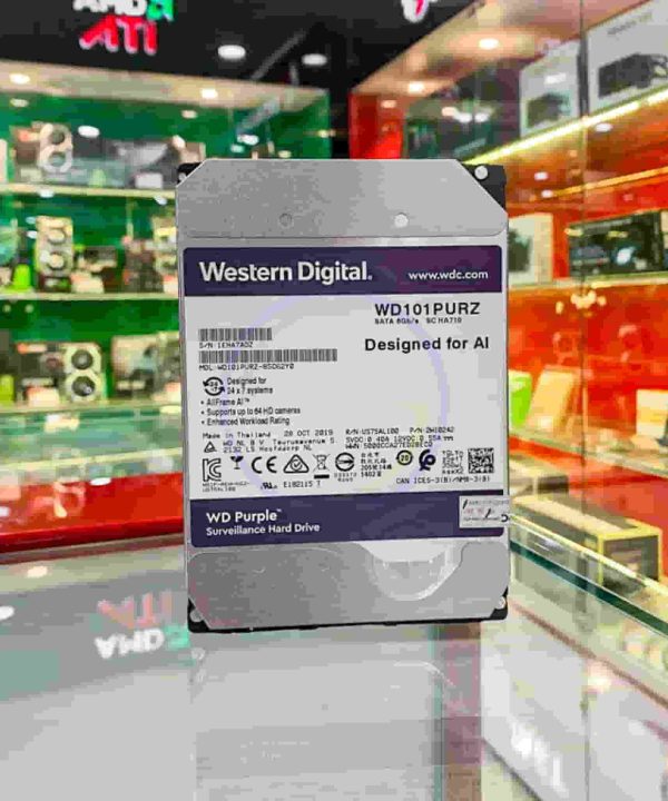 Alternative view of Ổ cứng HDD Western Purple 8TB 3.5 inch, 7200RPM, SATA3, 256Mb Cache (WD82PURZ)