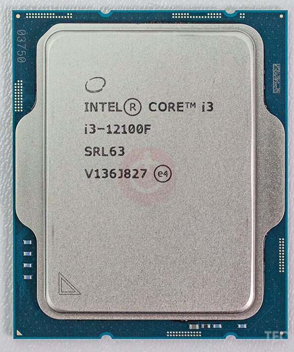 CPU Intel Core i3-12100F Tray