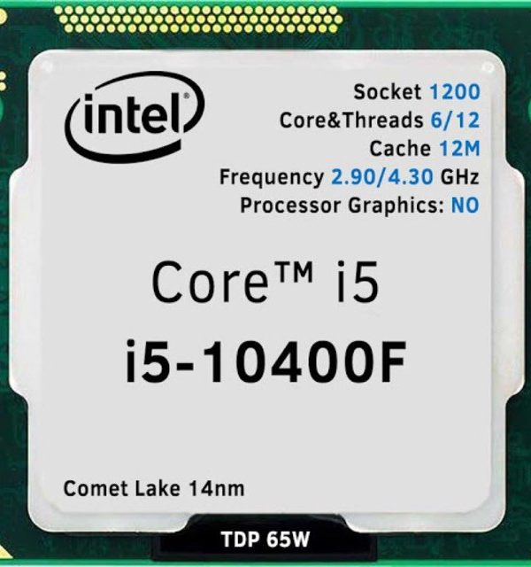 CPU Intel Core i5-10400F Tray