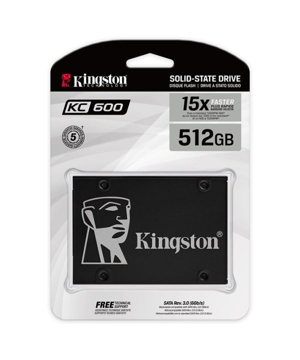 Ổ cứng SSD Kingston KC600 512GB SATA3 2.5 inch (Đọc 500MB/s - Ghi 450MB/s) 16 Ổ cứng SSD Kingston KC600 512GB SATA3