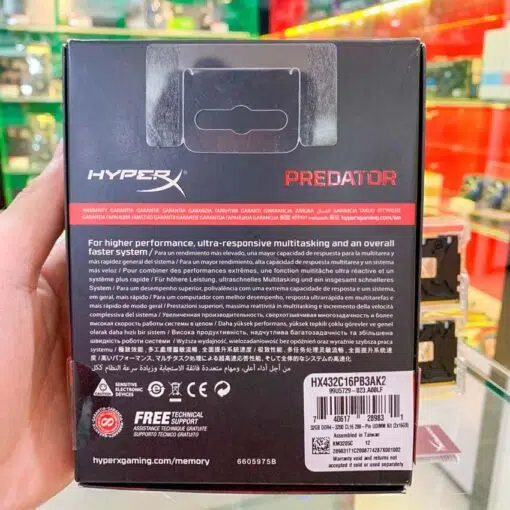 ram 4 kingston hyperx predator rgb 8gb3200mhz.4