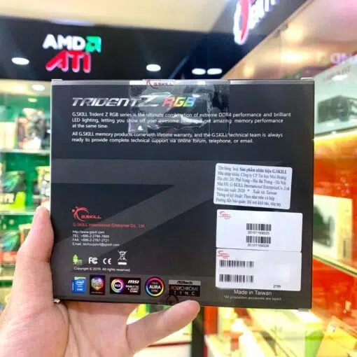 Bán RAM Desktop Gskill Trident Z RGB 16GB DDR4 3600MHz - Hình ảnh 4