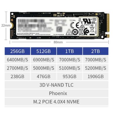 Ổ Cứng SSD Samsung NVME PM9A1 M2 256GB