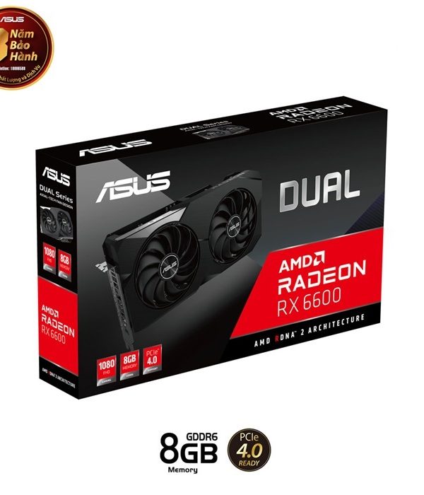 VGA ASUS Dual Radeon RX 6600 8GB