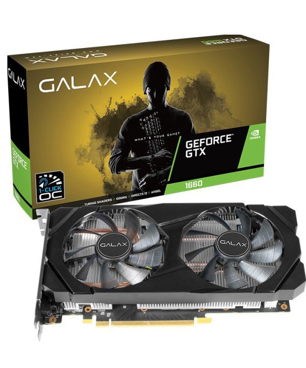 VGA GALAX GTX 1660 1 Click OC Black