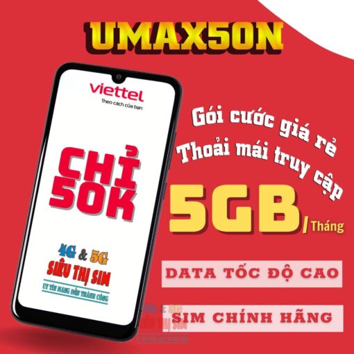 Sim Data 4G 6UMAX50N