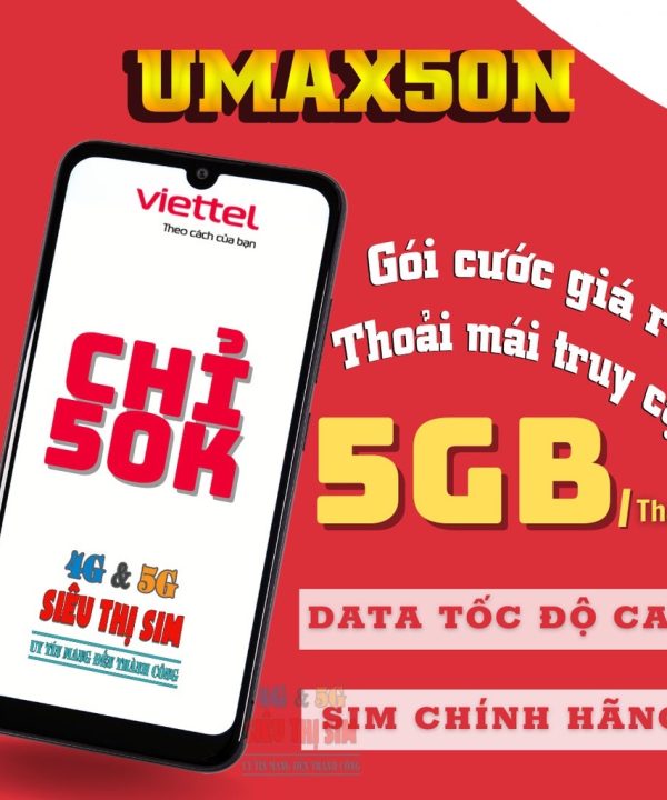 Sim Data 4G 6UMAX50N