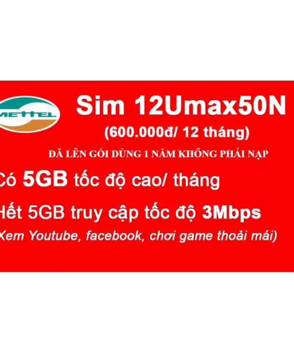 Bán Sim Data 4G 12UMAX50N 11 Sim Data 4g 12Umax50N