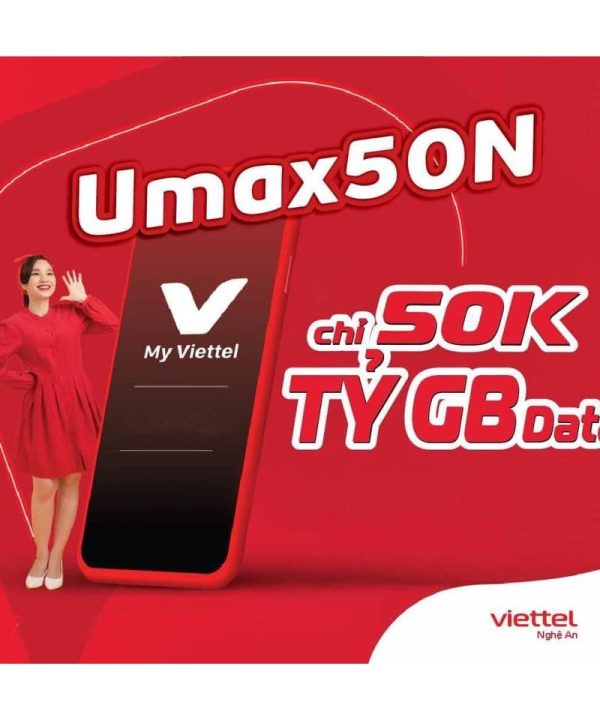 Bán Sim Data 4G 12UMAX50N 10 Sim Data 4G 12UMAX50N