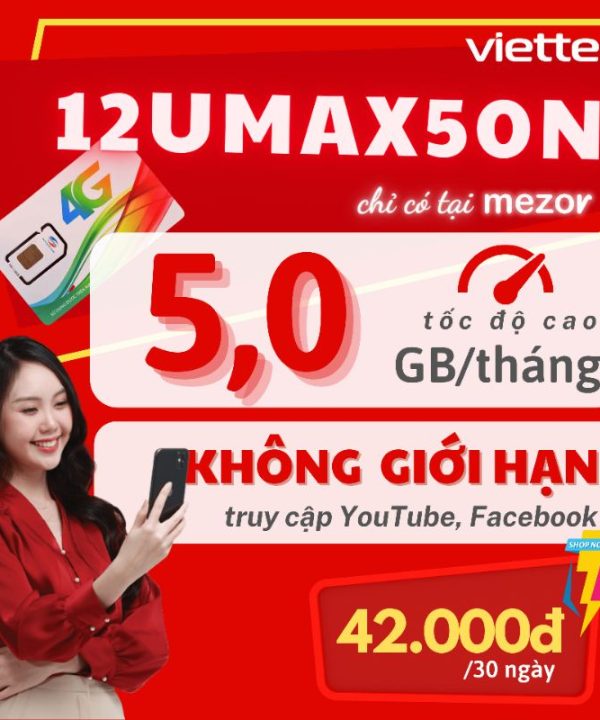 Sim Data 4G 12UMAX50N